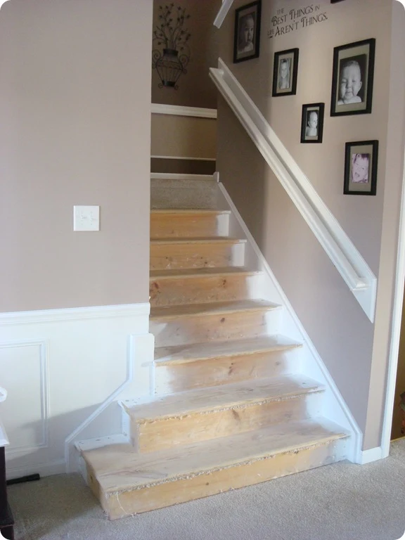 replacing wood with carpet on stairs